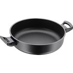 WMF PermaDur Excellent Schmorpfanne 28cm Induktion, hoher Rand, Aluminium beschichtet, Kunststoffgriff mit Flammschutz, Schwarz