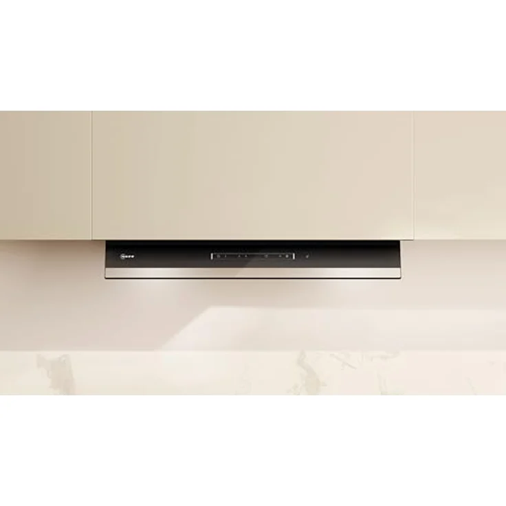 Neff D67XDP2S0, N 70, Integrierte Designhaube, 60 cm, Klarglas schwarz bedruckt, Mattschwarz, Effiziente Motortechnologie, Touch Control und Home Connect Funktionen – Bild 7
