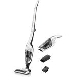 ETA Hand- und Akkustaubsauger Moneto II I 2in1 I Li-Ion Akku 21,6V I HEPA Filter I Rotierende Elektrobürste I Zyklon-Filtersystem I Weiß