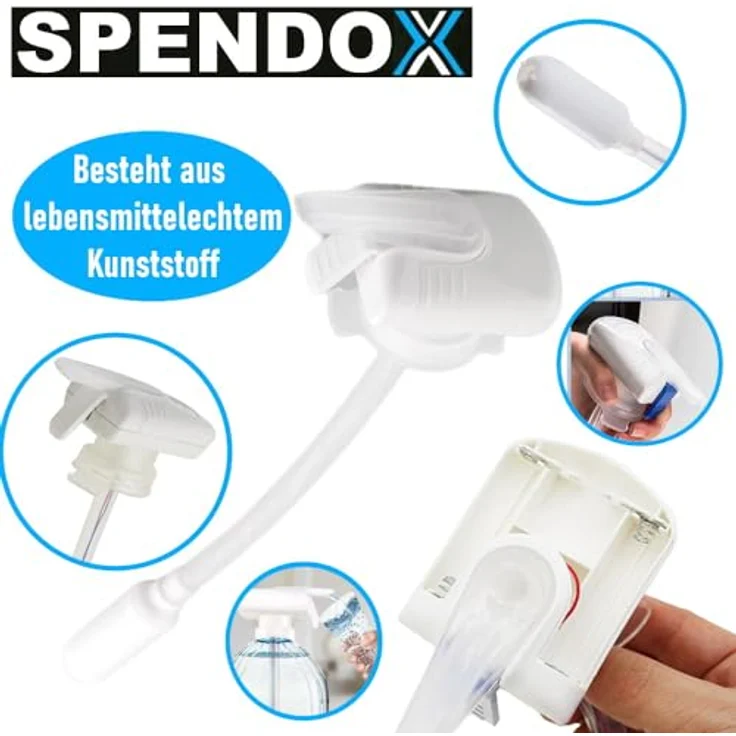 MAVURA SPENDOX Trinkwasserpumpe elektrische Pumpe Wasserspender Getränkespender, weiß – Bild 7