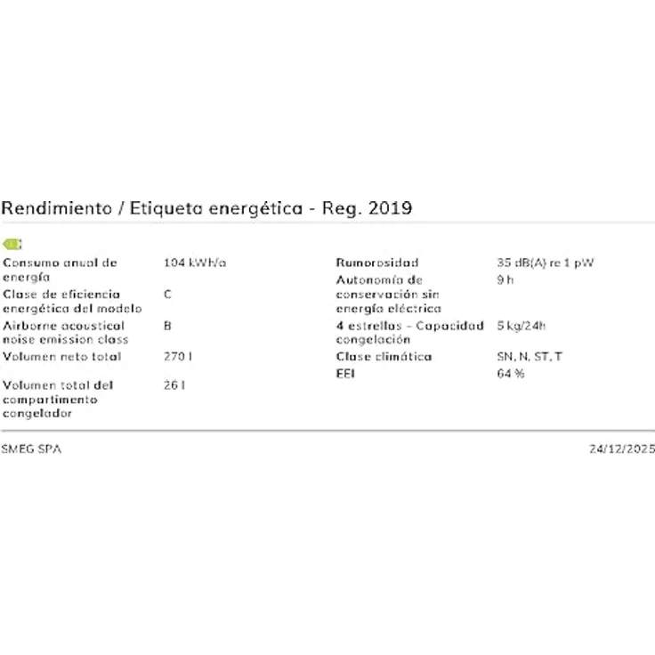 SMEG FAB28LRD6 Kühlschrank Linksanschlag Rot, 270 l Volumen, 50's Style, automatische Kühlung, 2025 Modell – Bild 5