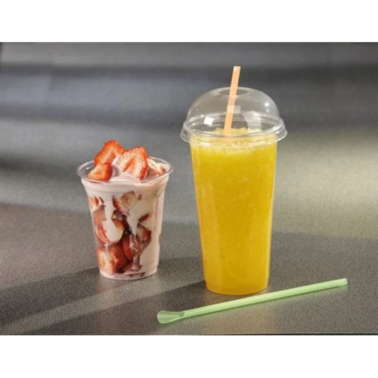 Papstar Trinkbecher / Plastikbecher "Hurricane" (50 Stück), aus PET-Kunststoff 0,3 l, Durchmesser 9,5 cm, Höhe 11,7 cm, glasklar, für Smoothies, Frozen Drinks, Desserts, wiederverwendbar #11311 – Bild 2