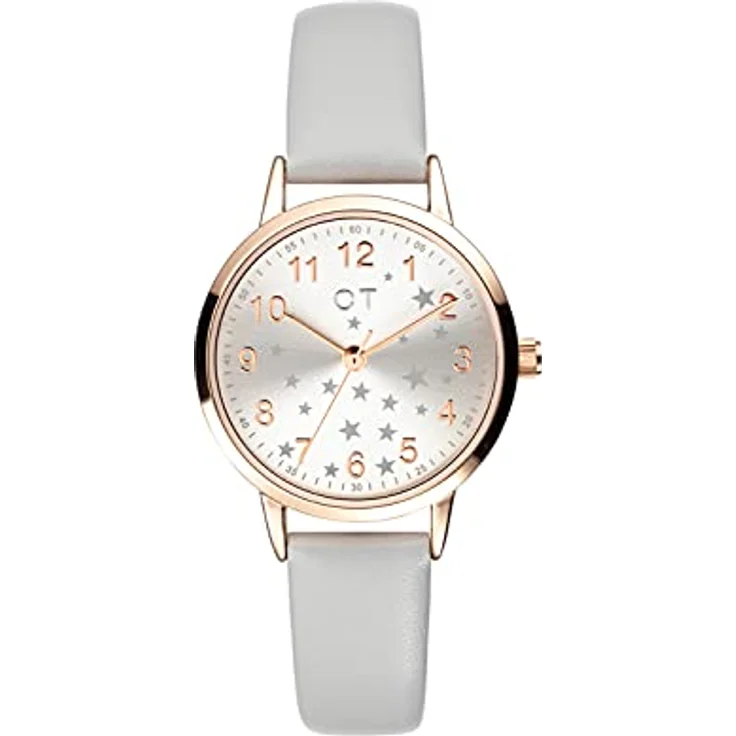 Cool Time Mädchen Kinder Armbanduhr, roségold mit metallischen Sternchen und Japanischem Qualitätswerk – Bild 1