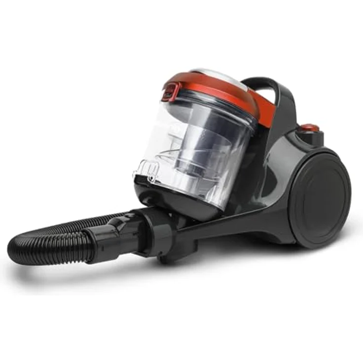 H.Koenig STC58, Handstaubsauger, 850 W, 2.5 l, rot, HEPA-12-Filter, hohe Energieeffizienz – Bild 1