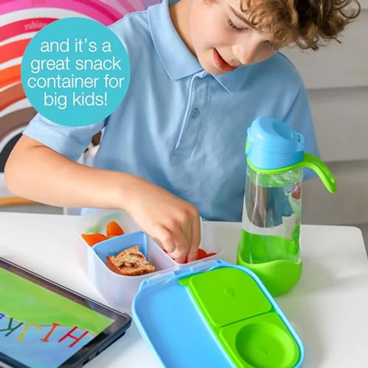 B.Box Mini Chill Out, Lunchbox mit Fächern und Silikondichtung, blau – Bild 6