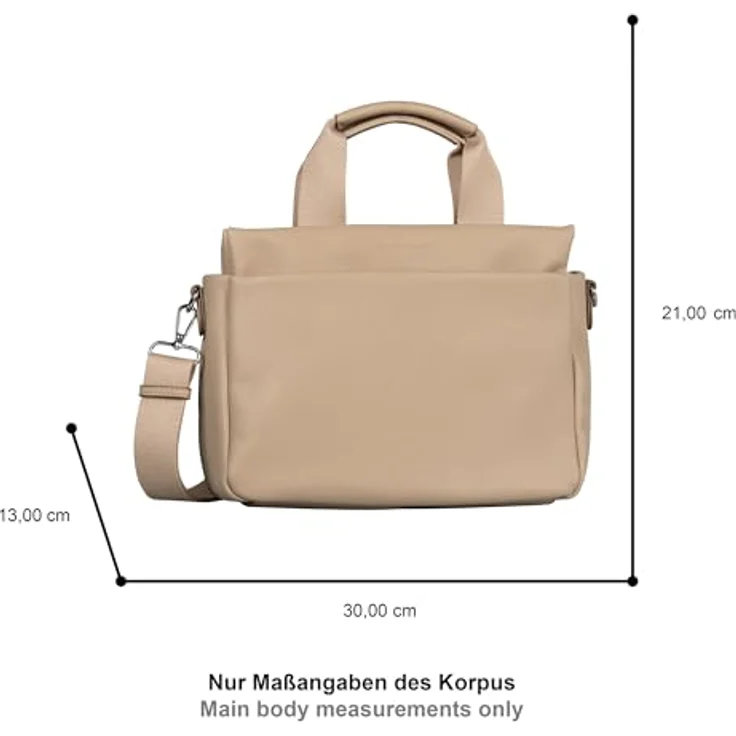 TOM TAILOR Shopper Rella, mittelgroßer Shopper mit Reißverschlusshauptfach, grau – Bild 4