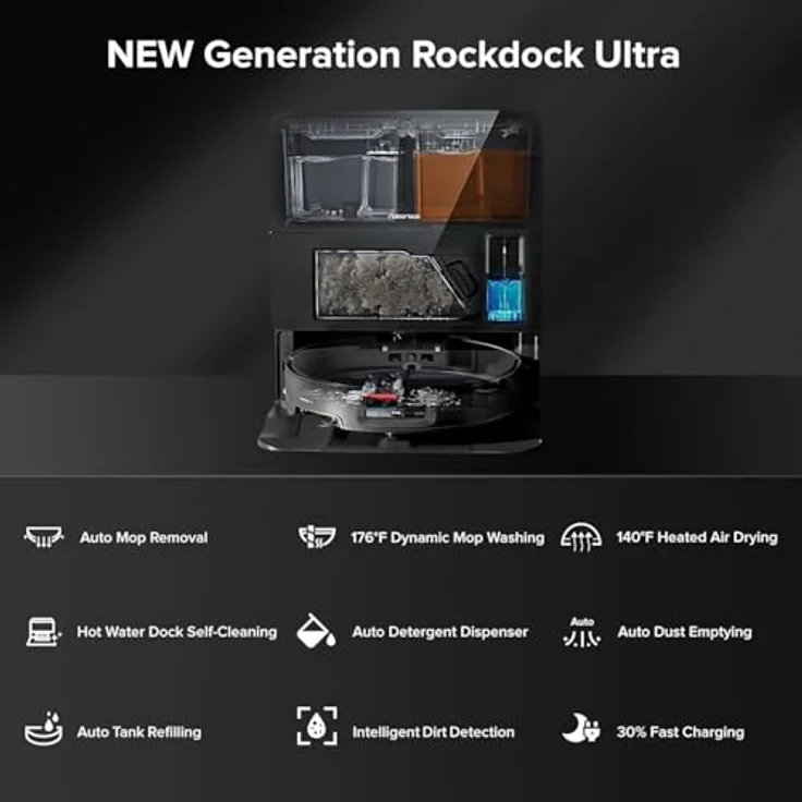 Roborock Nass-Trocken-Saugroboter Roborock 783629, Staubsauger-Roboter mit vielen Funktionen – Bild 6