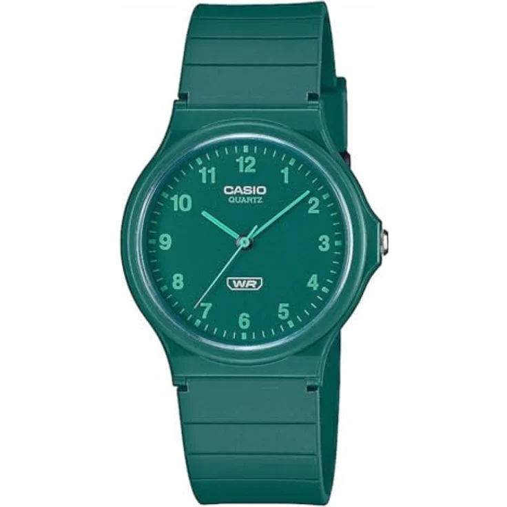 Casio Timeless Collection Damen- und Jugenduhr Grün MQ-24B-3BEF, Kunststoffarmband und grünes Zifferblatt – Bild 1