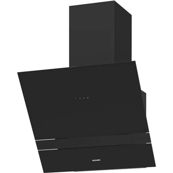 Oranier ALIS60S2 Kopffreihaube 60 cm, moderne Wandhaube mit Touch-Bedienung und LED-Beleuchtung, pureBlack