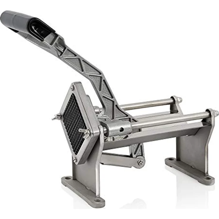Zelsius Kartoffelschneider mit 4 Edelstahl Messer | 45 x 17 x 29,5 cm | Pommesschneider für Stifte oder Ecken | Gemüseschneider für Kartoffeln, Gemüse, Obst | Selbstgemachte Pommes Frites – Bild 2