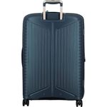 Jump, Koffer, Evae 4 Rollen Trolley 76 cm mit Dehnfalte, Blau, (108 l, XL)