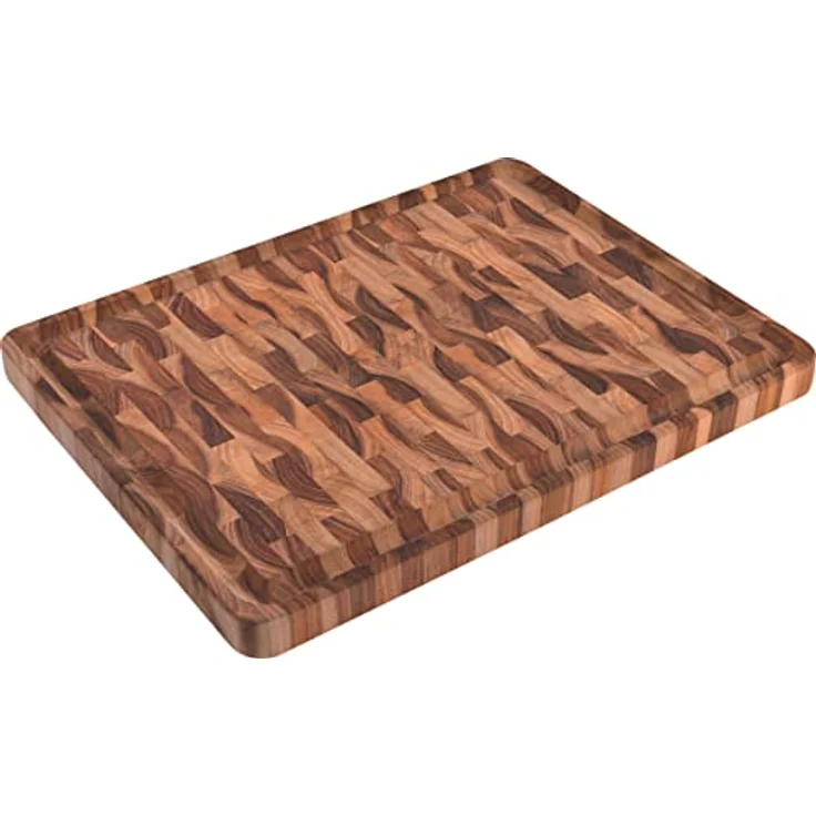 TRAMONTINA Schneidebrett Teak Stirnholz, 45 x 34 x 3 cm – Bild 2
