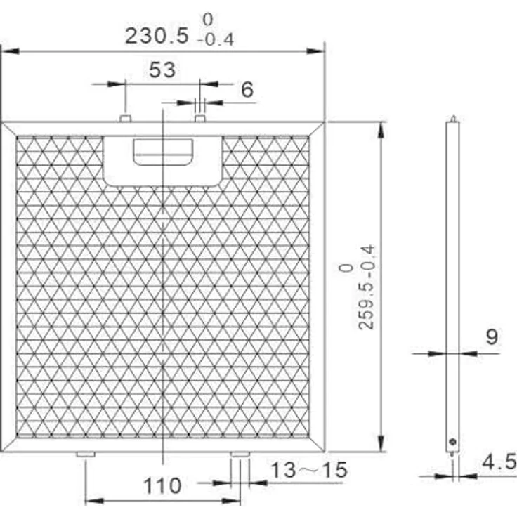 NEG Fett-Filter FF18-10 für NEG3860WH Dunstabzugshaube, Zubehör in Weiß – Bild 2