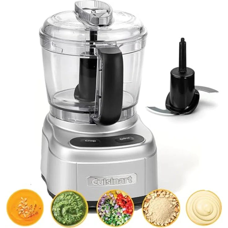Cuisinart Mini Prep Pro - Mini-Zerkleinerer und kompakte Küchenmaschine in 1 | Multifunktional: Hacken, Zerkleinern, Mixen | Umkehrbare Edelstahlklinge | BPA-freie 900-ml-Arbeitsschüssel | Silber – Bild 2