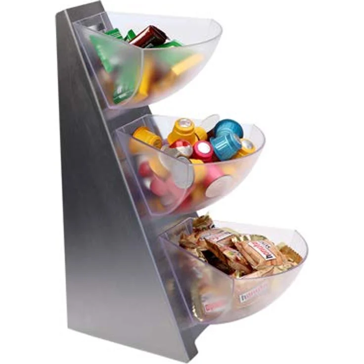 APS Multi-Rack, Küchenregal, Gestell, Portionsschütte, Portionsspender, Dispenser, 18/0 Edelstahl, Volumen pro Schütte 1 Liter Inhalt, 3-stufig – Bild 4