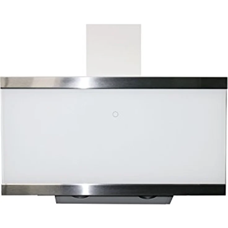 Respekta Dunstabzugshaube kopffrei / Dunstabzugshaube schräg 90 cm / Glasschirm mit Edelstahlrahmen in Weiß / Abluft - und Umluftfunktion / CH89090W / A++ / 39–59 dB – Bild 1