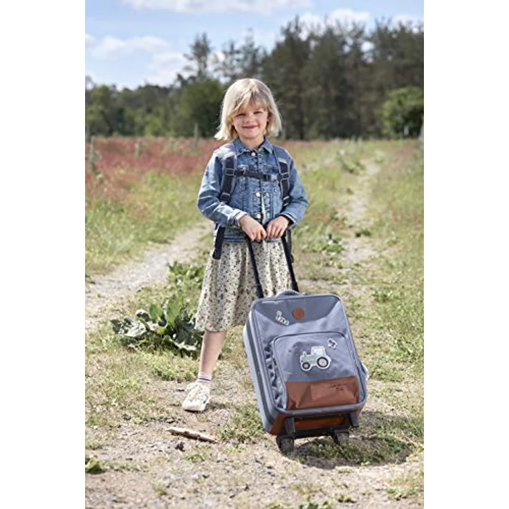 LÄSSIG Kinderkoffer Adventure, Tractor, 2 Rollen, PETA-approved vegan, wasserabweisend – Bild 6