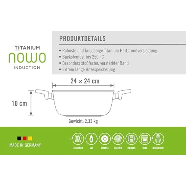 Woll Induction Line Viereckgussbräter 24 cm – Bild 6