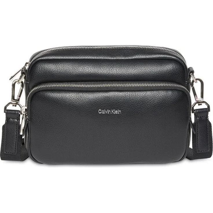 Calvin Klein Raised Umhängetasche 26 cm, 100% Polyurethan, schwarz, 26 cm x 6 cm x 13 cm