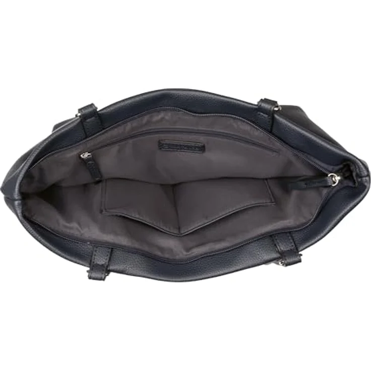 TOM TAILOR Shopper Beca, aus hochwertigem Kunstleder mit funktionalen Details, schwarz – Bild 4