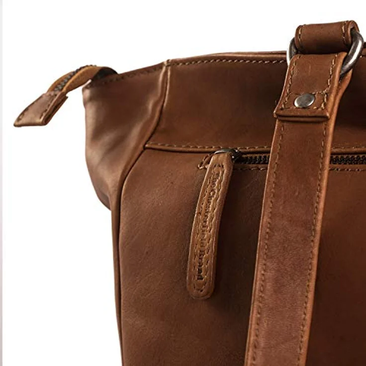 The Chesterfield Brand Shopper Berlin, businesstauglicher Einkaufstasche aus gewachstem Rindleder, hellbraun, 37 x 14 x 37 cm – Bild 5