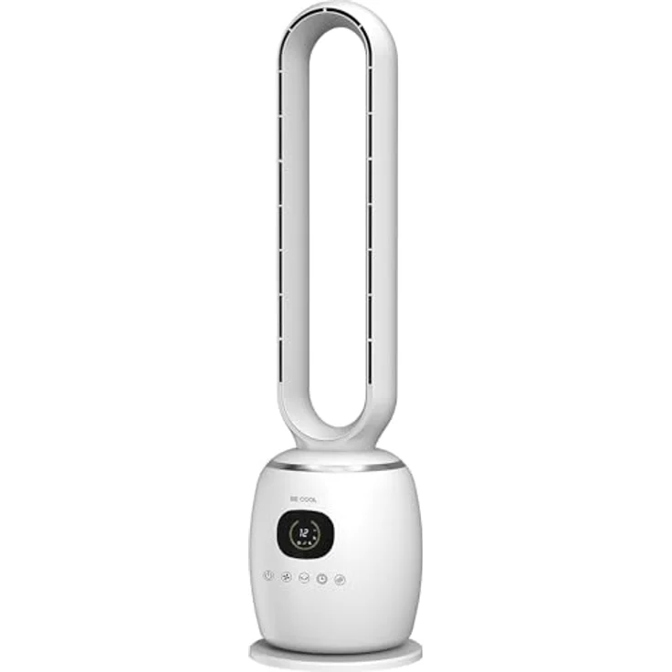 Be Cool Turmventilator 60W, rotorloser Ventilator mit 3 Geschwindigkeitsstufen, 60°-Oszillation und Fernbedienung – Bild 3