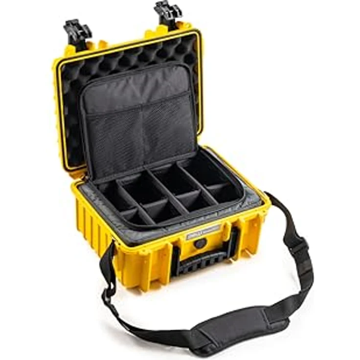 B&W International B&W Transportkoffer Outdoor Typ 3000 - Gelb - wasserdicht nach IP67 Zertifizierung, staubdicht, bruchsicher und unverwüstlich – Bild 1