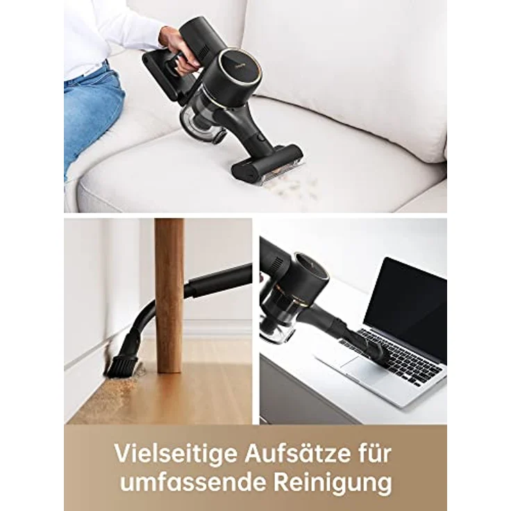 Dreame R10 Pro Kabelloser Staubsauger, 150AW Starke Saugleistung, 65 Min. Laufzeit, Mehrflächenbürste, LED-Lichter, Ideal für Haus- und Autoreinigung, Leicht & Vielseitig – Bild 5