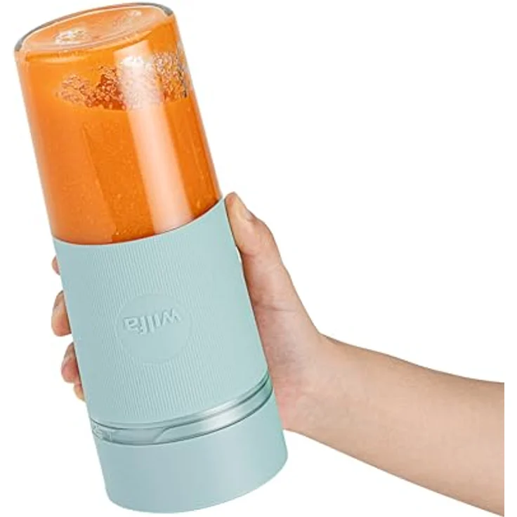 Wilfa Swift, Standmixer, tragbar, mit Tritan-Flasche, blau – Bild 3