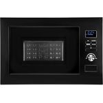 Bomann® Einbau Mikrowelle mit Grill und Heißluft | 25L Garraum, 900W, schwarz-matt