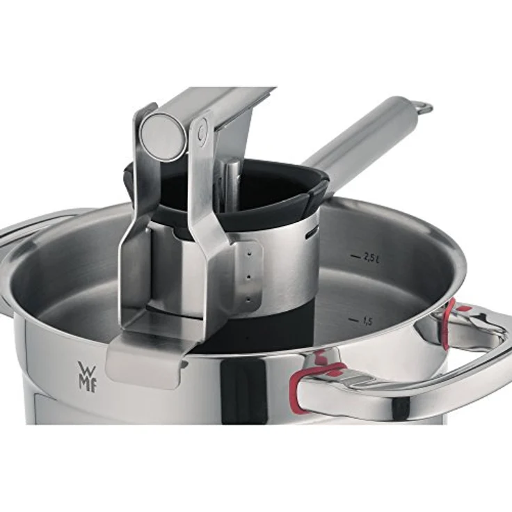 WMF Profi Plus Multipresse 35 x 13,6 x 9,7 cm, Cromargan Edelstahl teilmattiert, Kunststoff, ideal als Kartoffelpresse oder Spätzlepresse, spülmaschinenfest – Bild 4