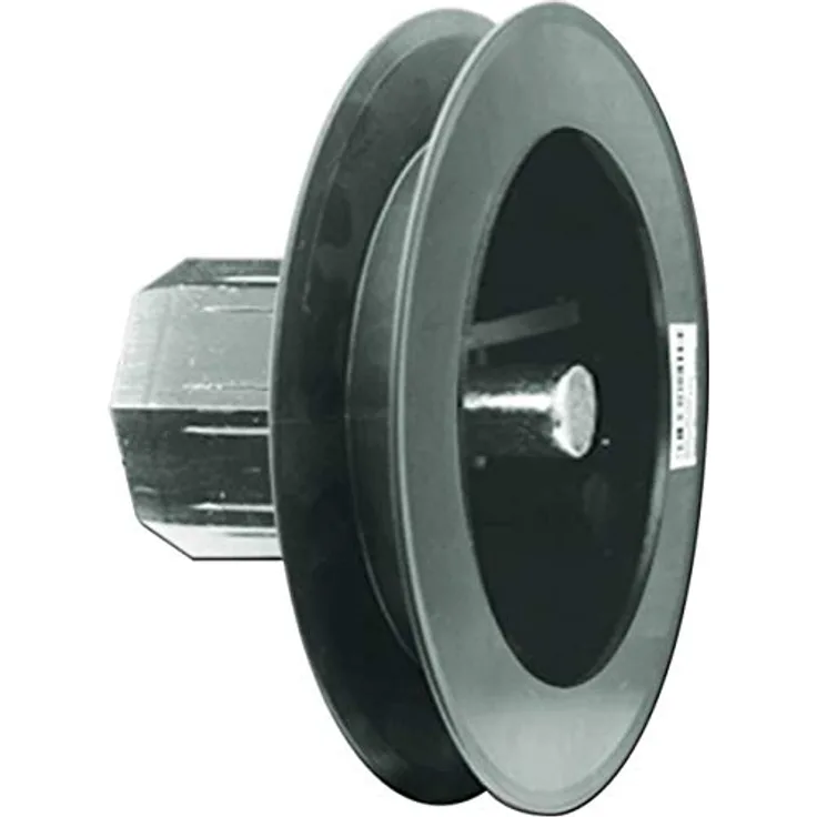 Schellenberg 81000 Gurtscheibe Mini mit integrierter Walzenhülse für 40 mm Achtkantwelle, Durchmesser der Scheibe 10 cm