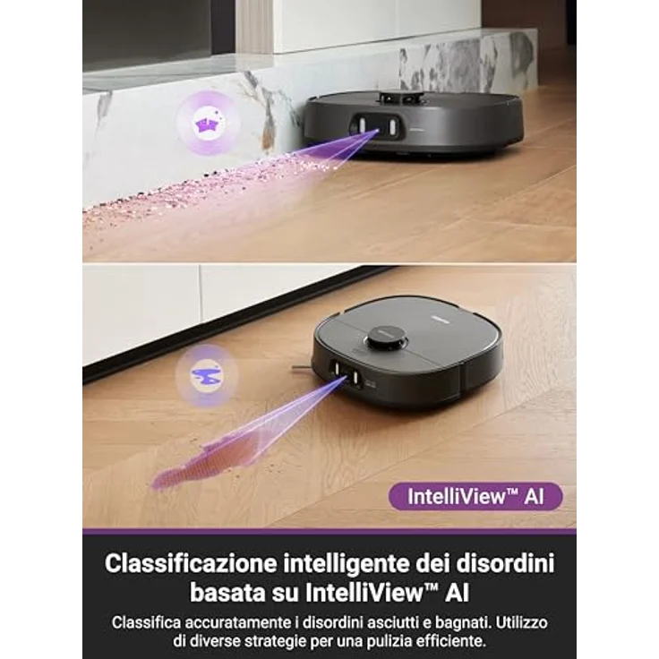 EUREKA J15 Pro Ultra Roboterstaubsauger Bodenreiniger, leistungsstarker 16200 Pa, warmes Wasser bei 75 ℃, KI Kartierung, Selbstreinigung - Weiß – Bild 5