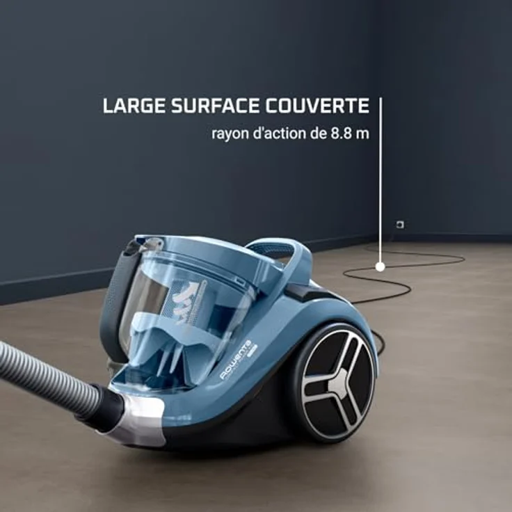 Rowenta RO4871 Compact Power XXL | Beutelloser Staubsauger | 2,5L Staubvolumen | Kompaktes Design | Extreme Saugleistung | Vacuum-Cleaner | Hocheffizienter Saugkopf | blau-silber – Bild 6