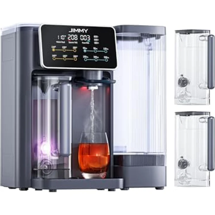 Jimmy R9 Umkehrosmoseanlage, 7-stufige Wasserfilter mit Heißwasserspender, UV-Desinfektion, 3-Sekunden-Heizung, 7 Temperaturstufen, Echtzeit-TDS-Monitor – Bild 1