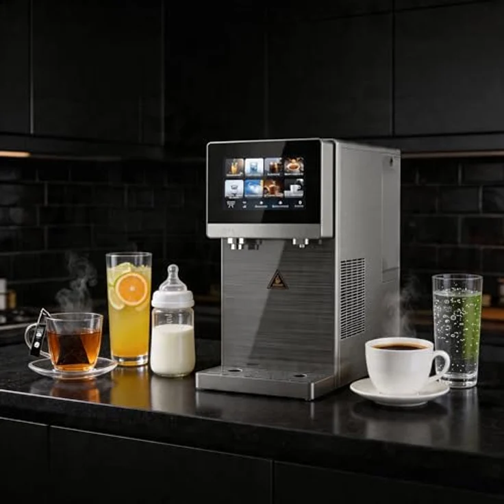 Neues Wasser SPRUDELUX PRO TOUCH Umkehrosmoseanlage, 5-in-1 Wasserfiltersystem mit 7-Zoll Touchdisplay, 5-Liter Tank, Heiß- und Kaltwasser, Sprudel, RO – Bild 2