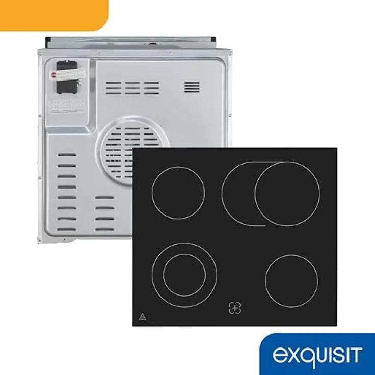 Exquisit Einbauherdset EHE 157-2 URBZ-Set inox, 58 l Garraumvolumen, 7 Backofenprogramme, Restwärmeanzeige, Energieklasse A – Bild 5
