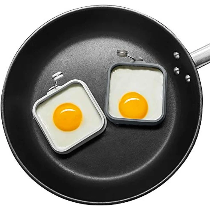 Lurch Backform Eiformer Quadrat 2er Set grau, Premium-Platin-Silikon, hitzebeständig bis 240°C – Bild 3