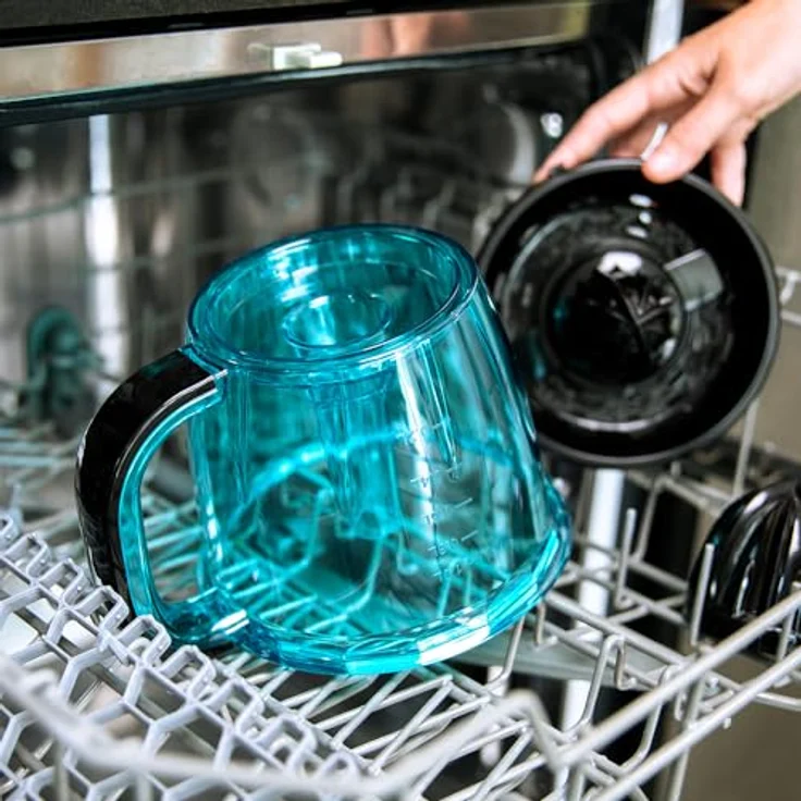 Cecotec Exprimidor Zitrus Easy White V, Zitruspresse mit 1 Liter Saftbehälter, Schwarz/Blau/Silber, spülmaschinenfest – Bild 9