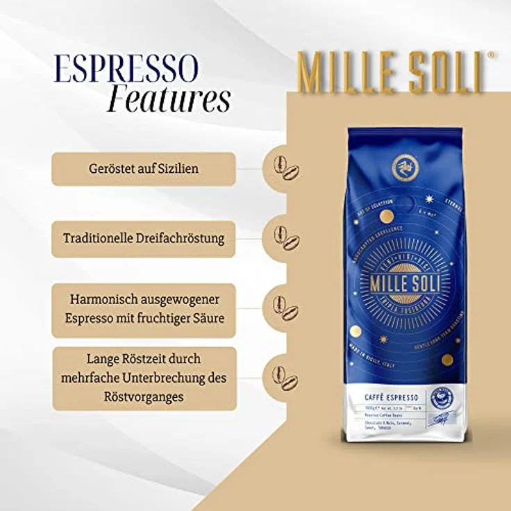 Millesoli Caffè Espresso 1kg – Bild 2