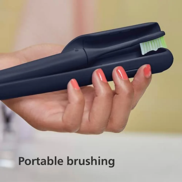PHILIPS One batteriebetriebene elektrische Zahnbürste, Farbe Mitternachtsblau, 1 Stück (1er Pack) HY1100/04 – Bild 5