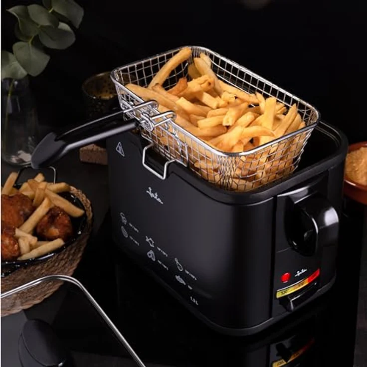 Jata Fritteuse JATA FR5600 Schwarz 1000 W 1,3 L mit Antihaftversiegelung – Bild 4