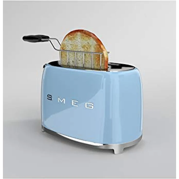 Smeg TSF02PBEU 4-Scheiben-Toaster, 1500W, 6 Bräunungsstufen, pastellblau – Bild 6