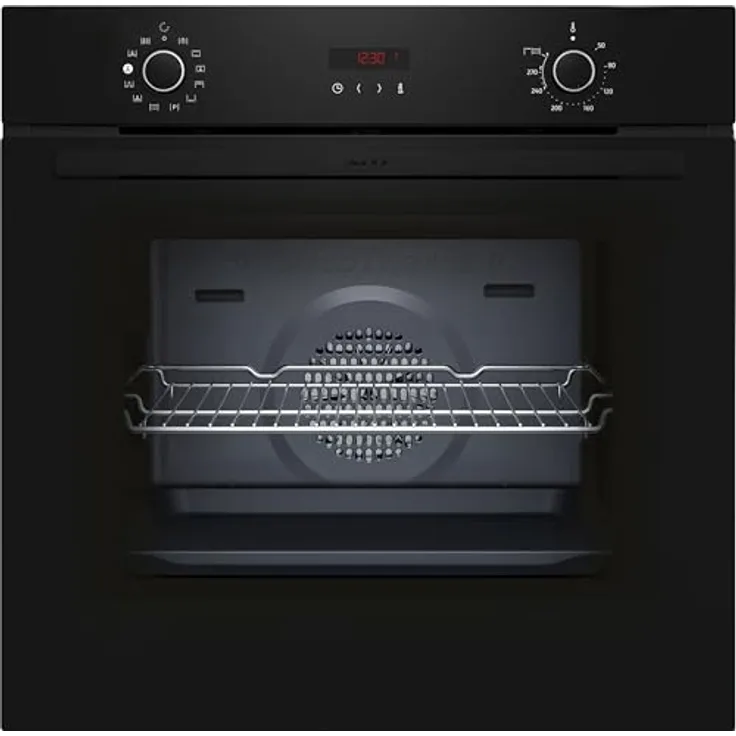 Neff N 30 B2CVG6AK3 Einbau-Backofen mit Dampfunterstützung, Schwarz, 60 x 60 cm