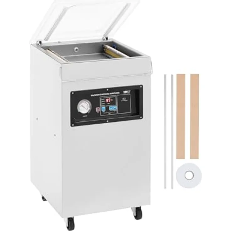 MSW MSW-RVPM-1200 Vakuumierer 900 W 40 cm Edelstahl Vakuumiergerät Folienschweißgerät Vakuumgerät Einschweißgerät
