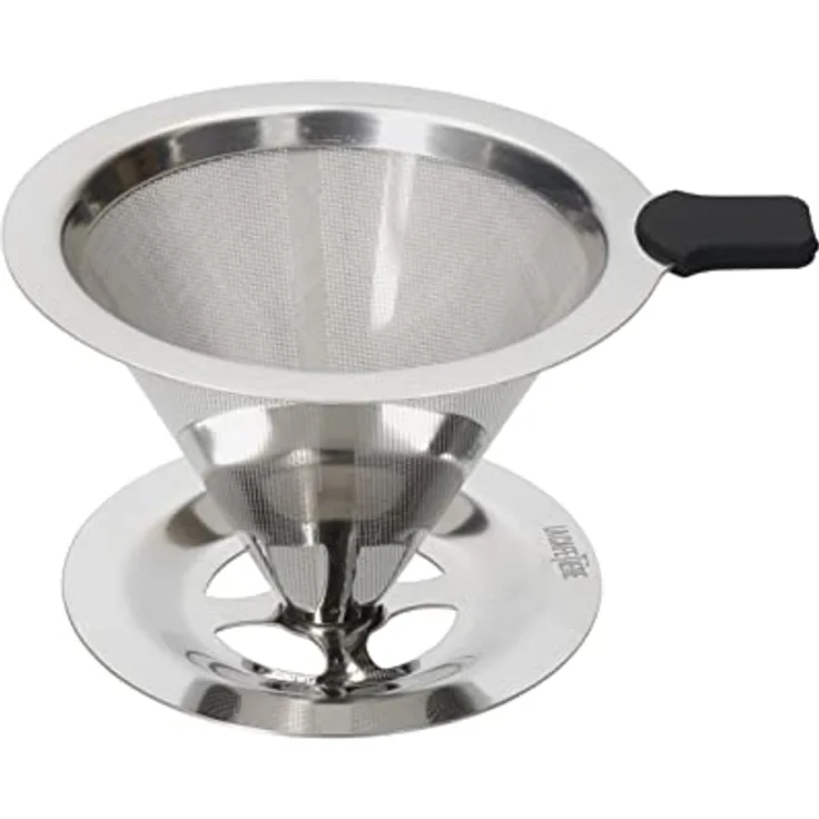 La Cafetière Filterloser Kaffeebereiter für Gießkaffee, Edelstahl, wiederverwendbar, inklusive Geschenkverpackung mit 12-monatiger Garantie