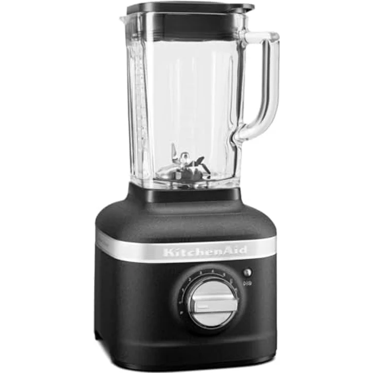 KitchenAid 5KSB4026EBK Artisan Standmixer mit IntelliSpeed, 1200W, 1,4L Glasbehälter, gusseisenschwarz, Serie: 5KSB4026 – Bild 2