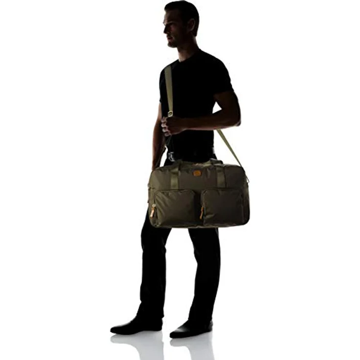 Bric's X-Travel Weekender Reisetasche, 45 cm, 100% Nylon, olivgrün – Bild 4