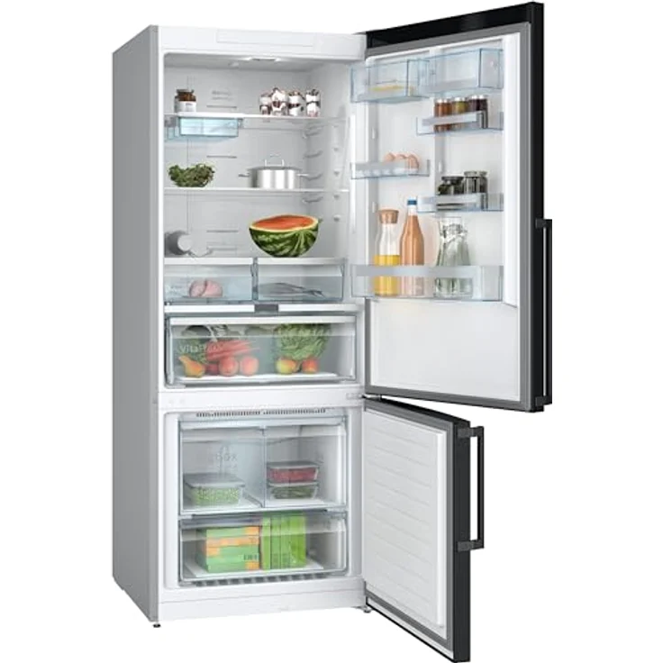 Bosch KGN76AXDR Serie 6 Kühl-Gefrier-Kombination in Edelstahl schwarz, NoFrost, VitaFresh XXL, LED Beleuchtung – Bild 4