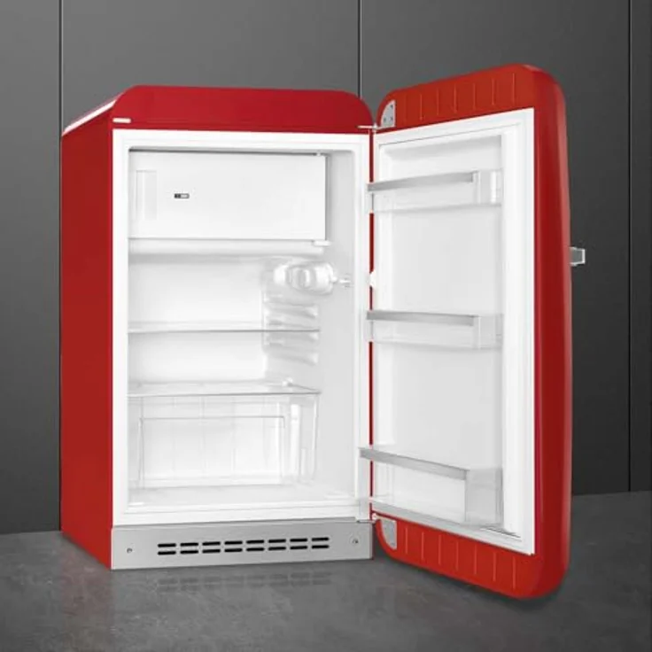 SMEG FAB10RRD6, Stand-Kühlschrank 50s Style, Rot, 122 l Gesamtinhalt, Rechtsanschlag – Bild 5